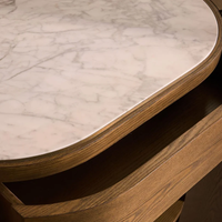 Buffet moderne à 2 portes avec façade à panneaux surélevés, meuble de rangement en bois arrondi pour salle à manger, salon et entrée