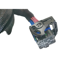 Conector automotriz/de computadora sellado Molex CMC 64320-3311 de PVC para cableado, 48 pines, 6A 12A, Mat 125C, con bloqueo de palanca, personalizado