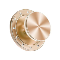 Luxe 2025 nouvel an rond rétractable téléphone poignée étanche acrylique Portable support de bureau paresseux télescopique support de téléphone