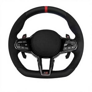 <span class=keywords><strong>Volant</strong></span> en fibre de carbone avec palettes de changement de vitesse pour Toyota Supra A90/a91 GR F10 Mk5 Mk4 G8X 2019 2020 <span class=keywords><strong>2021</strong></span> 2022 2023 2024 2025 - Product Image 1