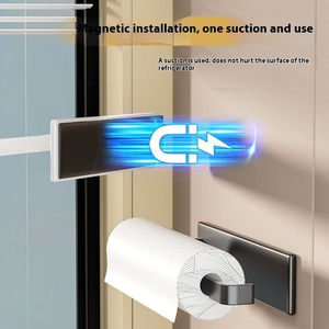 Non-Perforated Kitchen Tissue <strong>Paper</strong> Rack Home Use Hanging Storage for Toilet <strong>Paper</strong> Cling Film <strong>Rag</strong> Storage Cabinet - Product Image 2