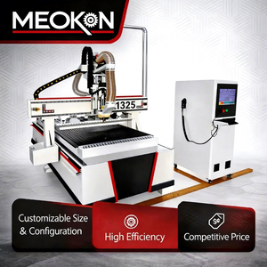 Machine de découpe de bois à commande numérique (CNC) 1325 avec table à vide et ATC linéaire, idéale pour la fabrication de meubles et d'armoires – Vente directe usine (modèle A) - Product Image 1