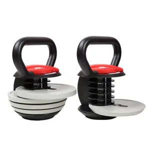 Kettlebell 18kg 40lb hand weight set free weight adjustable kettlebell with plates weightlifting strength exercise gym equipment