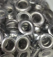 Fabricant d'usine or argent boutonnière 8mm 10mm 10.5mm 12mm 13mm œillets en argent nickelé personnalisés pour bannière de support X