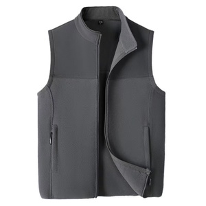 LOGO personnalisé mode hiver fermeture éclair <span class=keywords><strong>sans</strong></span> manches col roulé sport décontracté hommes <span class=keywords><strong>Softshell</strong></span> polaire <span class=keywords><strong>gilet</strong></span> - Product Image 1