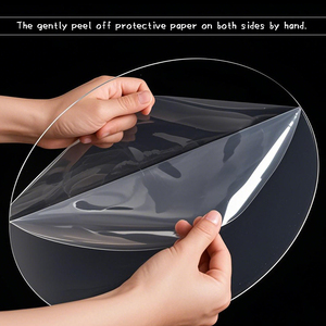 Tái Sử Dụng Vòng Acrylic Bánh Bảng Cho Tự Làm Bánh Trang Trí, Rõ Ràng Baking Đĩa Hiển Thị Cơ Sở - Product Image 2