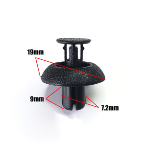 Clip de Sujeción Automotriz de Plástico de 19mm, 9mm, 7.2mm para Soporte de Radiador y Remache de Guardabarros Toyota Lexus A-044 - Product Image 1