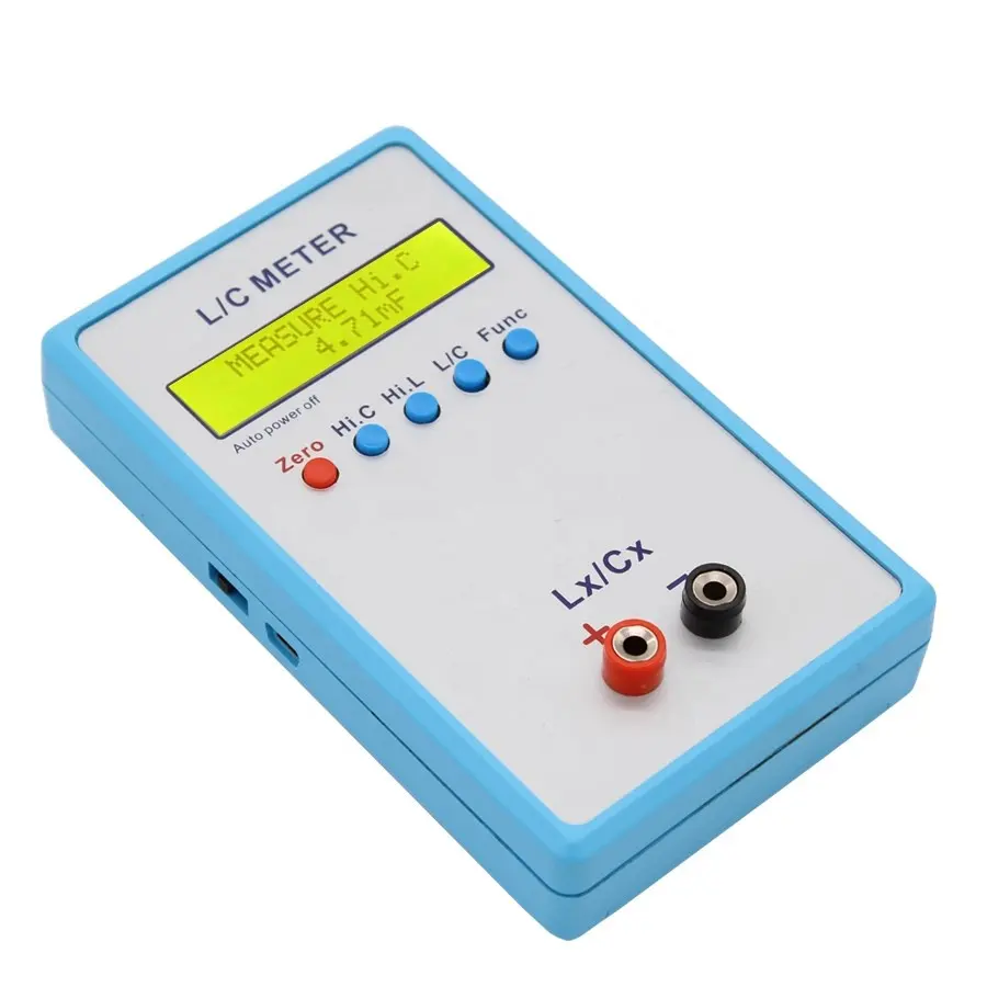 1pF-100mF 1uH-100H LC-200A Handheld Inductor & Capacitor Digital LCD Capacitance Inductance Meter LC Meter