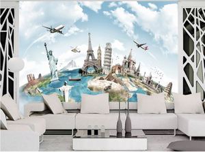 Mapa del Mundo de Agencia de Viajes, Mapa Turístico, Lugares de Interés, Decoración de Pared - Product Image 4