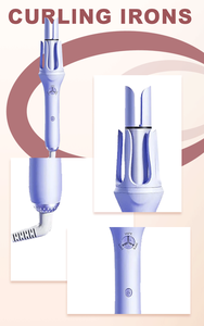 Herramientas de estilismo para el cabello, <span class=keywords><strong>rizador</strong></span> de cabello autoondulado, personas perezosas, rizadores de cabello de titanio giratorios automáticos para el hogar - Product Image 2