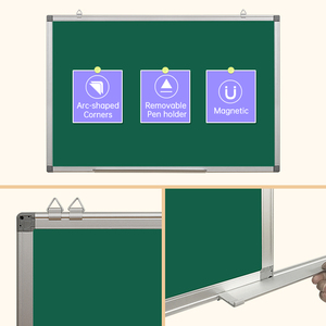 Cadre en aluminium <span class=keywords><strong>Tableau</strong></span> à <span class=keywords><strong>craie</strong></span> magnétique <span class=keywords><strong>Tableau</strong></span> d'écriture de messages <span class=keywords><strong>Vert</strong></span> Noir <span class=keywords><strong>Tableau</strong></span> en classe - Product Image 3
