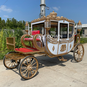 Carruaje Turístico de Estilo Princesa Premium con Decoración de Faroles Retro, Cabina Grande Cerrada para Parques Temáticos, Decoración de Escenas Románticas - Product Image 6