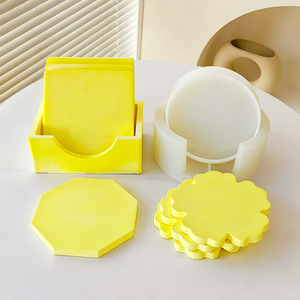 DIY Epoxy Resin Silicone Molds <strong>Kit</strong> Round Square Coaster Molds Storage Box for Gypsum Craft Home <strong>Decoration</strong> - Product Image 6