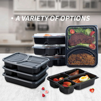 Boîtes à repas à emporter personnalisées avec logo, étanches, multi-compartiments, pour la famille, le bureau, les restaurants