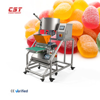 Machine de dépose universelle multi-appareils SMD10 S pour la production de chocolat, de gelée et de bonbons, conception compacte de table avec 12L