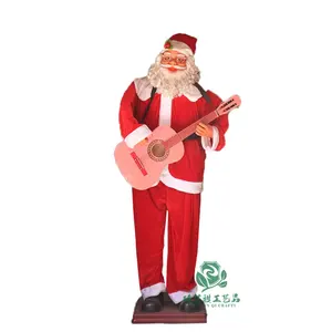 zhen xin qi crafts Claus Doll Decoration Cloth Santa Standing Statues
