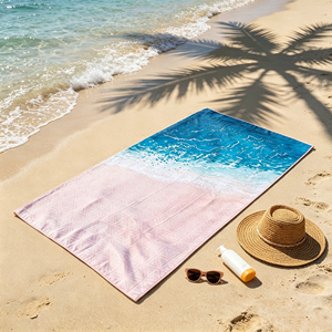 Toalla de Playa Duradera, Tejido Resistente, Ideal para Uso Frecuente en la Playa y la Piscina, Toalla de Playa Cómoda, Toalla de Camping, Personalizada - Product Image 1