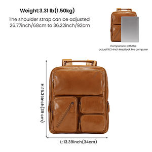 <span class=keywords><strong>Zaino</strong></span> in <span class=keywords><strong>pelle</strong></span> multifunzionale DUJIANG in offerta speciale - Borsa da viaggio da <span class=keywords><strong>uomo</strong></span> di grande capacità con tasche multiple - Product Image 4