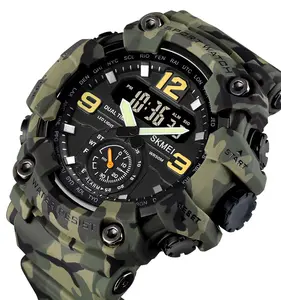 Curren-montre avec bracelet numérique pour hommes, étanche, à quartz, de marque originale, chronographe, Logo personnalisé, collection 2020