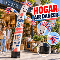 Ballons publicitaires gonflables Air Dancer pour la visibilité des magasins, décoration intérieure, présentoirs de produits transparents, couleurs personnalisées, vente en gros