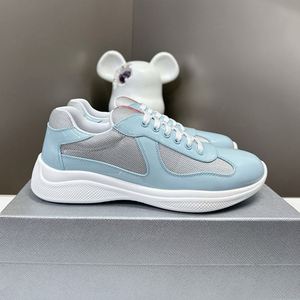 Nouvelles Chaussures de Sport en Cuir et Maille Style Patchwork 2026 - Chaussures Décontractées de Sport Designer American Cup pour Hommes et Femmes - Product Image 2