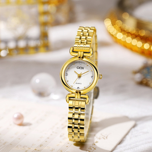 Fabric Texture Women's <b>Watch</b> Niche High End Vintage Women's Waterproof Stainless Steel Quartz <b>Watch</b> - Product Image 1