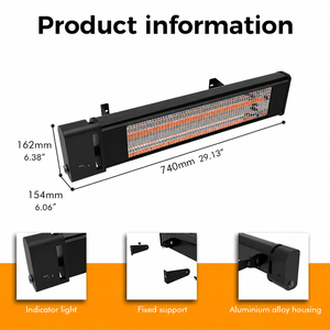 CCE/GS/EMC/ETL Aprobado IP65 Carcasa <span class=keywords><strong>de</strong></span> aleación <span class=keywords><strong>de</strong></span> aluminio Techo y montaje en pared Calentador <span class=keywords><strong>de</strong></span> patio - Product Image 6