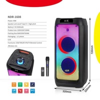 Altavoces Inalámbricos Good NDR-1608 de 8 Pulgadas RGB para PC, Sonido Envolvente de Alta Calidad, Base Negra Clásica para Oficina, con Micrófonos Inalámbricos BT