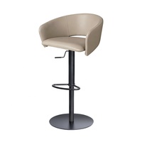 Tabouret de bar moderne de luxe léger en métal, pivotant et réglable en hauteur, pour îlot de cuisine ou bar domestique HD-7155