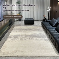 Tapis de salon moderne minimaliste de luxe léger, tapis de table basse haut de gamme, tapis de chevet de chambre à coucher
