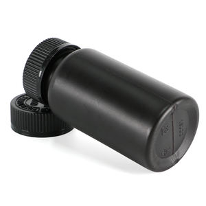 Vide Rond Blanc Noir Hdpe Capsules Comprimés 100ml 135ml 150ml 200 Cc 250ml Suppléments En Plastique Médecine Pilules Vitamine Bouteilles - Product Image 2