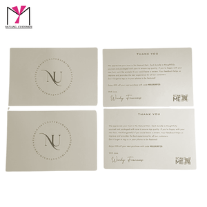 Hot Sale Packaging Combination Set Custom Printed Logo <b>Tissue</b> <b>Paper</b> Thank You Card Wig Box for Low MOQ - Product Image 5