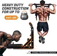 Barre de traction horizontale murale en acier robuste et portable pour usage domestique, station de barre de traction pour porte