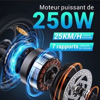 AB Stok HillMiles MilePort 1 Pliant Taşınabilir Katlanabilir Elektrikli Bisiklet 36V 13Ah Gizli Bataryalı E-Bisiklet Araç İçi Depolama İçin