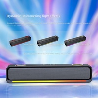 Barre de son avec impression UV RGB, haut-parleur Bluetooth, système home cinéma, son surround stéréo, pour PC, ordinateur portable, jeux vidéo