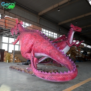 Producto Gecai Monster - Modelo de Dragón Animatrónico de Resina de Tamaño Real con Diseño de Noria - Product Image 6