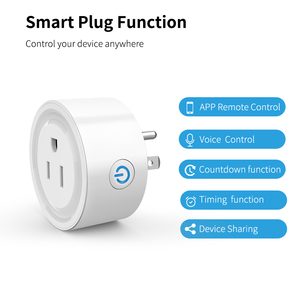 SIXWGH Tuya US WiFi Smart 10A, interrupteur intelligent WiFi, compatible avec <span class=keywords><strong>Alexa</strong></span> et Google Assistant, commande vocale, minuterie, compte à rebours pour la maison et la commande automatique. - Product Image 2