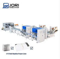 Machine à fabriquer des serviettes en papier, contrôlée par PLC, pour moteur et moteur de machine, 300 pièces/min, 380V, usage restaurant