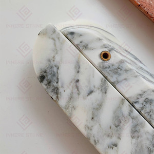 Vendita calda nuovo Design bianco rosso verde italiano maniglie delle porte dell'armadio in marmo naturale manopole dell'armadietto - Product Image 3