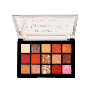 Paleta de sombra de ojos de plástico, paleta de sombra de ojos transparente, brillo de estrellas, mate, brillante, 15 colores, venta al por mayor - Product Image 6