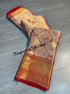 Vêtements ethniques de qualité supérieure Kanjiveram chemisier de travail en Jacquard de soie douce pour femmes, fabricant de mode à vendre à bas prix - Product Image 2