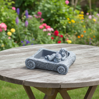Pot de fleurs d'extérieur économique en ciment durable avec design moderne pour jardinage et serres
