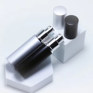 Engrave Logo Cosmetic 10ml Black Round Aluminum Perfume <b>Spray</b> Bottle Atomizer - Product Image 3