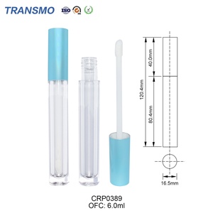 Tubes de gloss à lèvres personnalisés 4 ml Contenant vide Tubes de gloss à lèvres en plastique Tubes de blush cosmétiques Logo personnalisé MOQ 12000 - Product Image 2