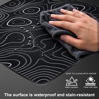 Tapis de souris en verre, tapis de souris de jeu à surface dure, tapis de souris gaming, Glasspad