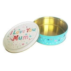 Boîtes rondes personnalisées en fer blanc en forme de biscuit cadeau de Noël de qualité alimentaire conteneur métallique vente en gros d'usine - Product Image 1