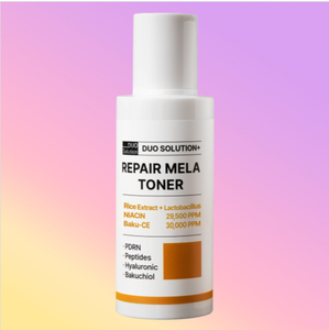 Tónico Reparador Duo Solution Mela, Potenciador Dérmico de Grado Clínico con Niacinamida de Rápida Absorción, Reduce la Pigmentación e Ilumina la Piel - Product Image 6