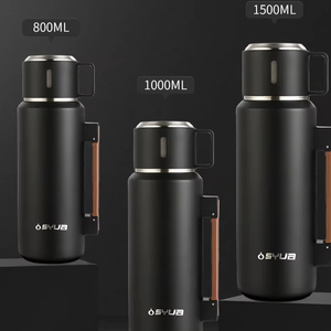 Su misura fiaschetta stile 800ml minimalista isolato bottiglia d'acqua eco-friendly portatile Thermos infusore per bere tè Logo - Product Image 4