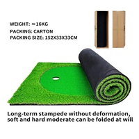 Expérience réaliste de mise en place d'entraînement intérieur/extérieur avec un putter de longue durée True Life Golf Simulation Putting Green Mat