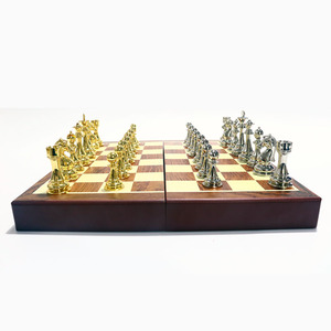 Factory <strong>Cheap</strong> Sale Premium Quality Portable Folding Metal <strong>Chess</strong> <strong>Sets</strong> - Product Image 3